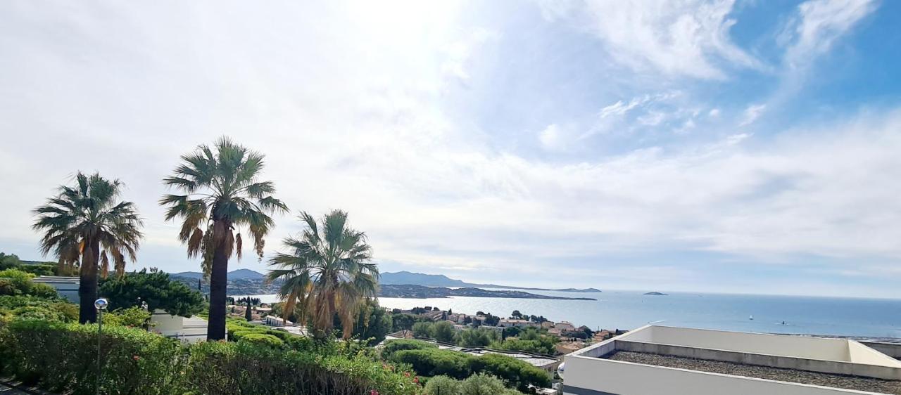 Magnifique Appartement Vue Mer - Grande Terrasse Et Piscine 邦多勒 外观 照片