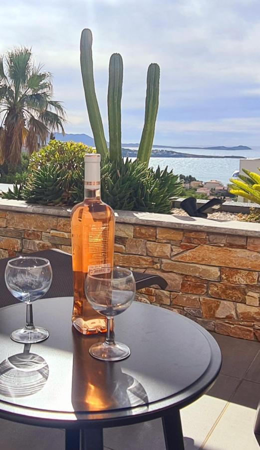 Magnifique Appartement Vue Mer - Grande Terrasse Et Piscine 邦多勒 外观 照片