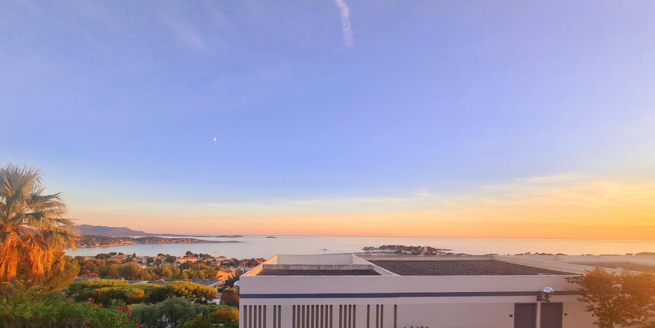 Magnifique Appartement Vue Mer - Grande Terrasse Et Piscine 邦多勒 外观 照片